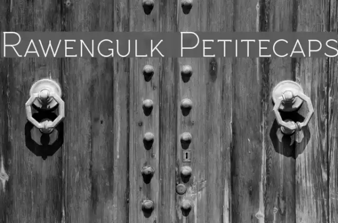 Rawengulk Petitecaps Font examples
