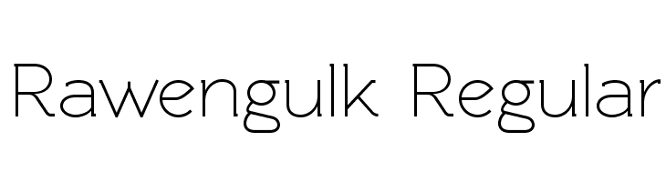 Rawengulk Regular Font