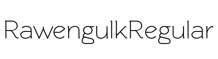 Rawengulk Regular  font caratteri gratis