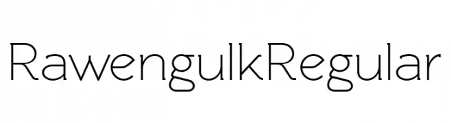 Rawengulk Regular  नि: शुल्क फ़ॉन्ट्स डाउनलोड