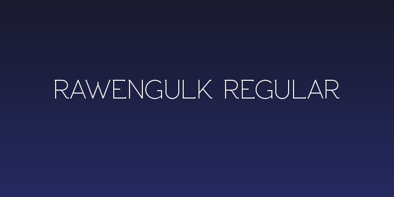 Rawengulk Regular Social Header