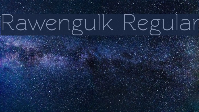 Rawengulk Regular Font examples