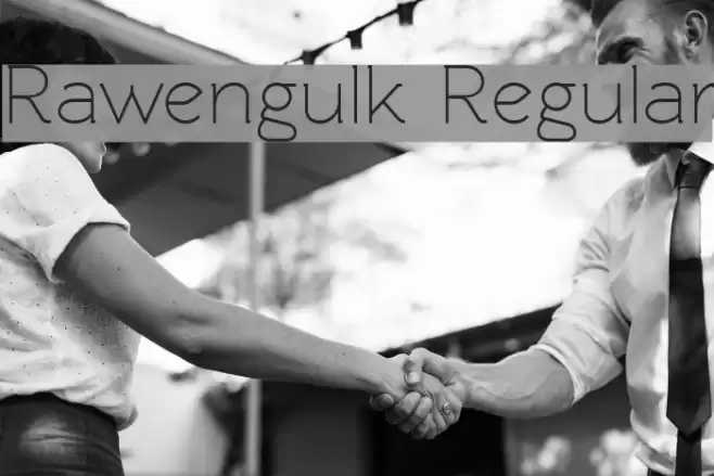Rawengulk Regular Font examples