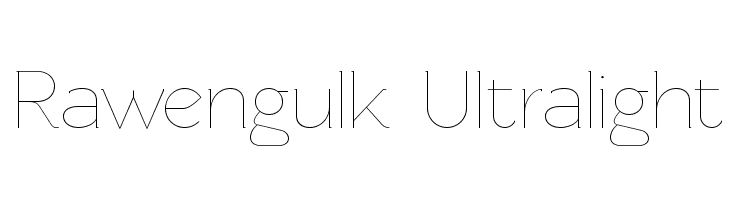 Rawengulk Ultralight Font