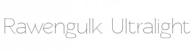 Rawengulk Ultralight  Frei Schriftart Herunterladen