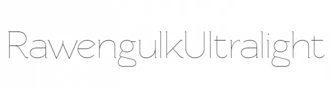 Rawengulk Ultralight  नि: शुल्क फ़ॉन्ट्स डाउनलोड