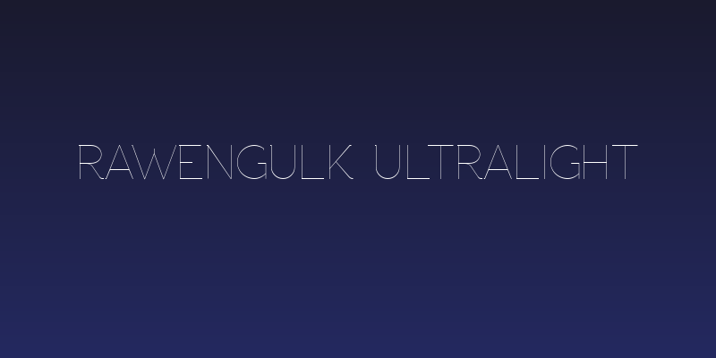 Rawengulk Ultralight Social Header