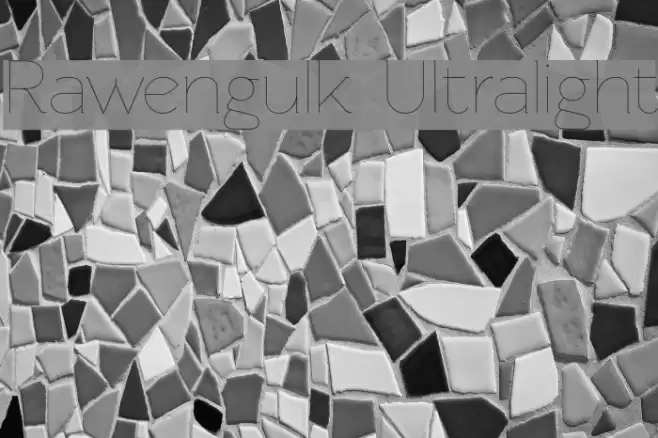 Rawengulk Ultralight Font examples