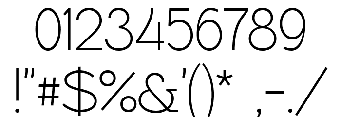 RawengulkSans Font OTHER CHARS