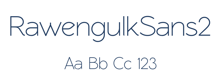 RawengulkSans2 Font Preview