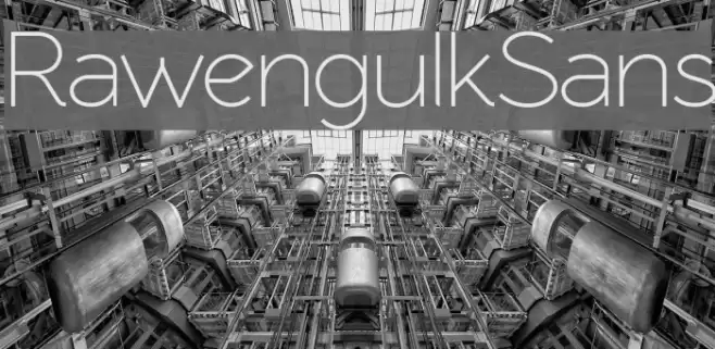 RawengulkSans Font examples