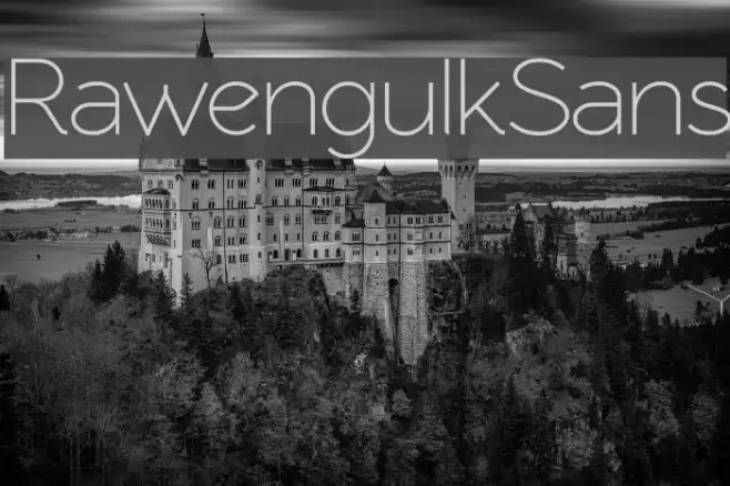 RawengulkSans Font examples