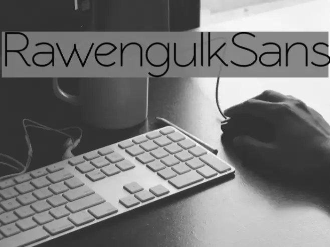 RawengulkSans Font examples