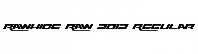 Rawhide Raw 2012 Regular  baixar fontes gratis