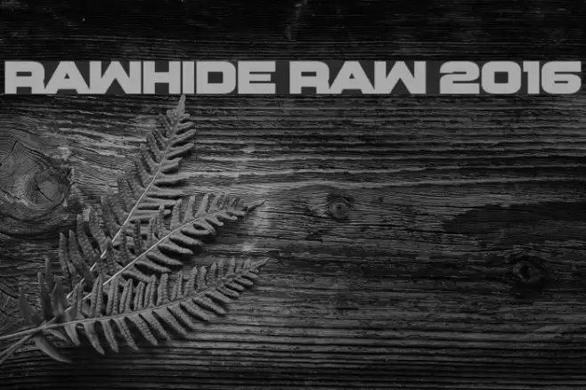 Rawhide Raw 2016 Schriftart examples