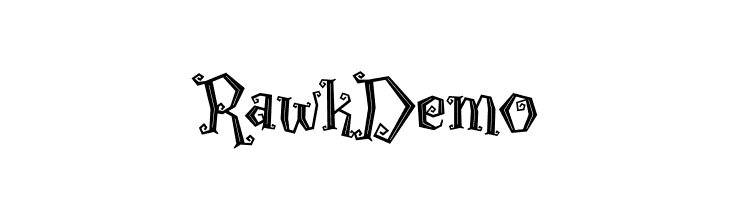 Rawk Demo  नि: शुल्क फ़ॉन्ट्स डाउनलोड