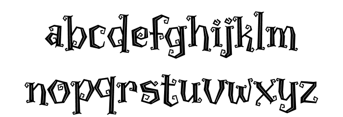 Rawk Demo Font LOWERCASE