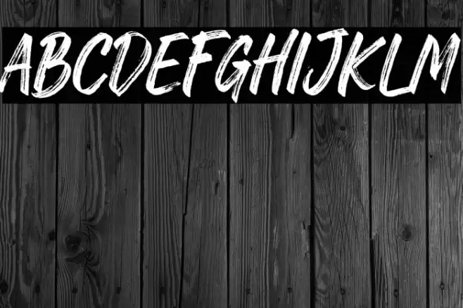 RawkBrush Font examples