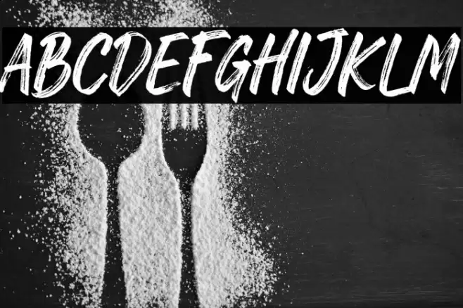 RawkBrush Font examples