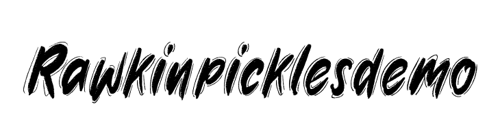Rawkin pickles demo  font caratteri gratis