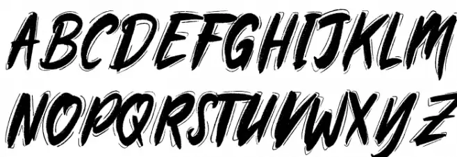 Rawkin pickles demo Font UPPERCASE