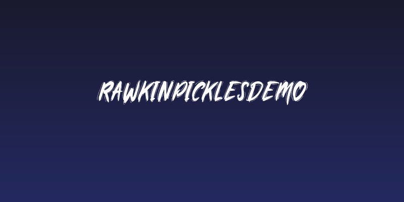 Rawkinpicklesdemo Social Header
