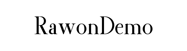 RawonDemo  フリーフォントのダウンロード