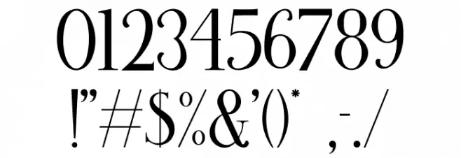 RawonDemo Font OTHER CHARS