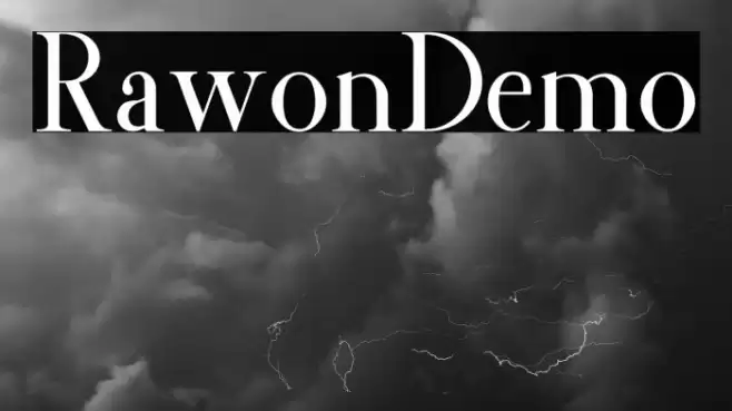 RawonDemo Font examples