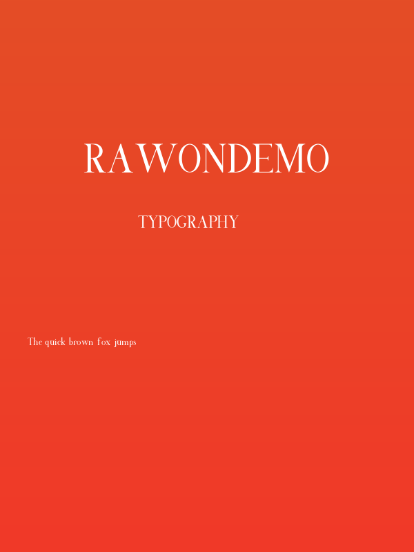 RawonDemo Poster