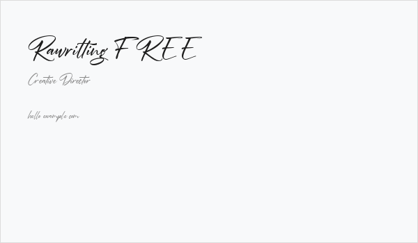 Rawrilting FREE Business Card