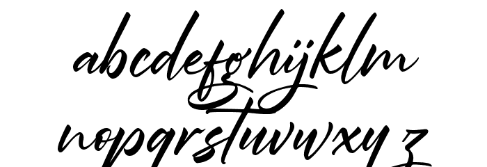 Rawrilting FREE Font LOWERCASE