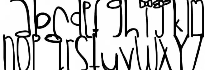 Rawrrr Font LOWERCASE