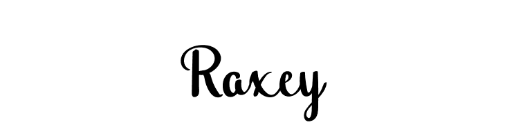 Raxey  नि: शुल्क फ़ॉन्ट्स डाउनलोड