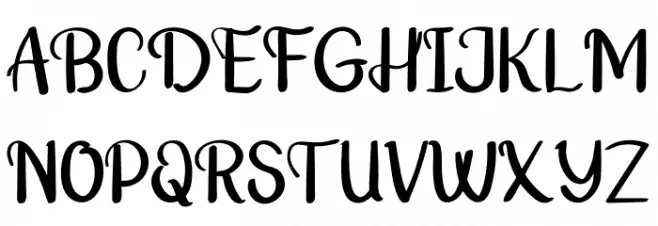 Raxey Font UPPERCASE