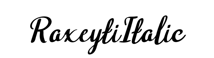 Raxeyti Italic  Frei Schriftart Herunterladen