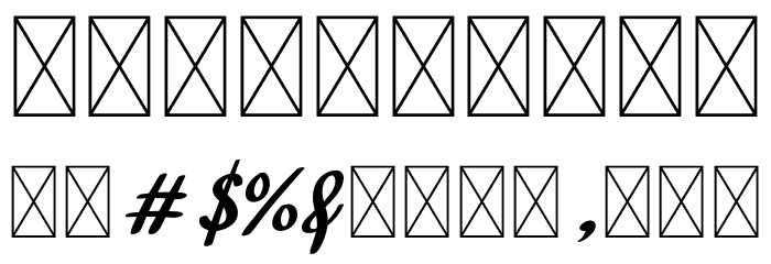 Raxeyti Italic Font OTHER CHARS