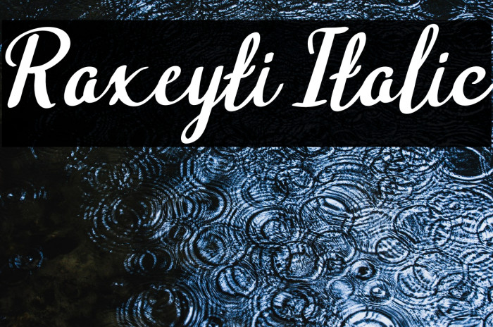 Raxeyti Italic Example 2