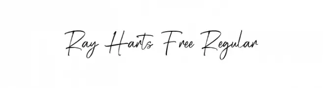 Ray Harts Free Regular  Free Fonts Download