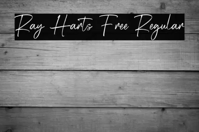 Ray Harts Free Regular Font examples