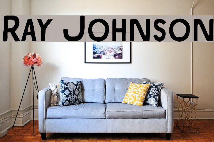 Ray Johnson Font examples