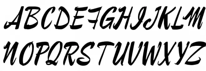 Ray Morgan Style Schriftart Groß