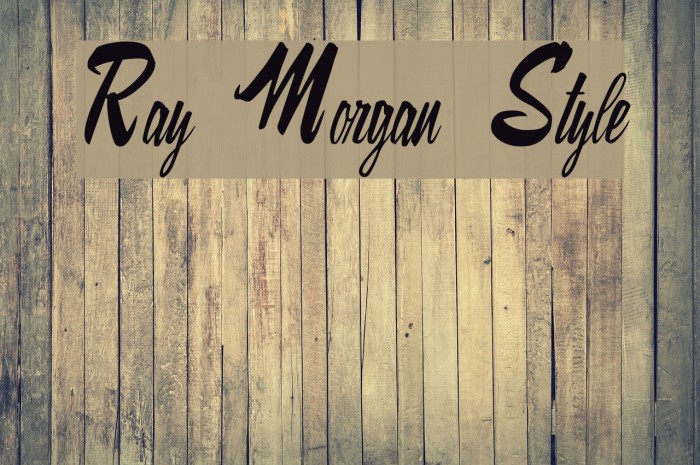 Ray Morgan Style Font examples