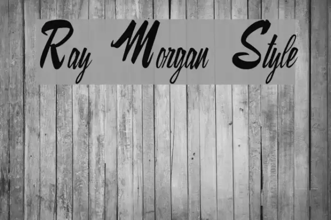 Ray Morgan Style Font examples