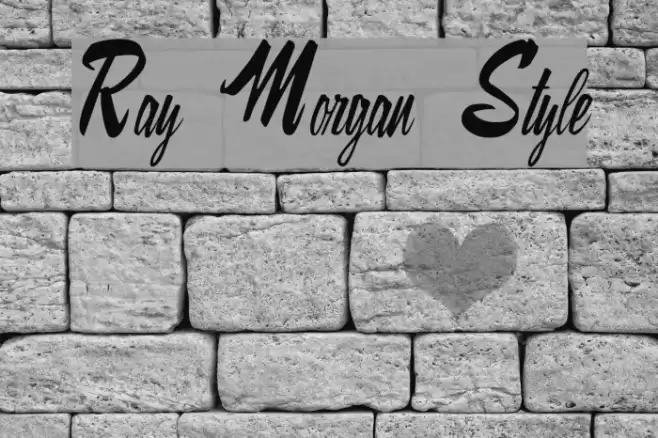 Ray Morgan Style Font examples
