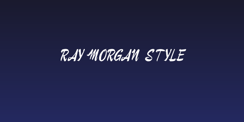 Ray Morgan Style Social Header