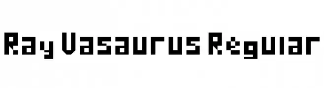 Ray Vasaurus Regular  font caratteri gratis