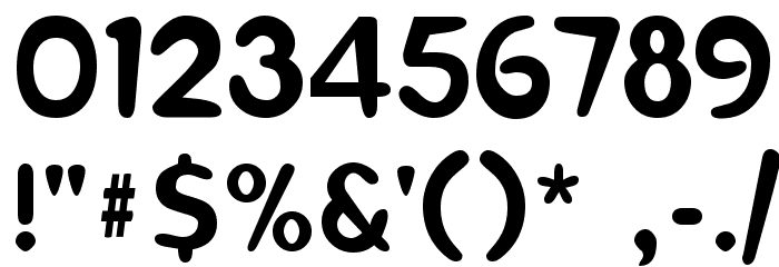 RayGun Font Alte caractere
