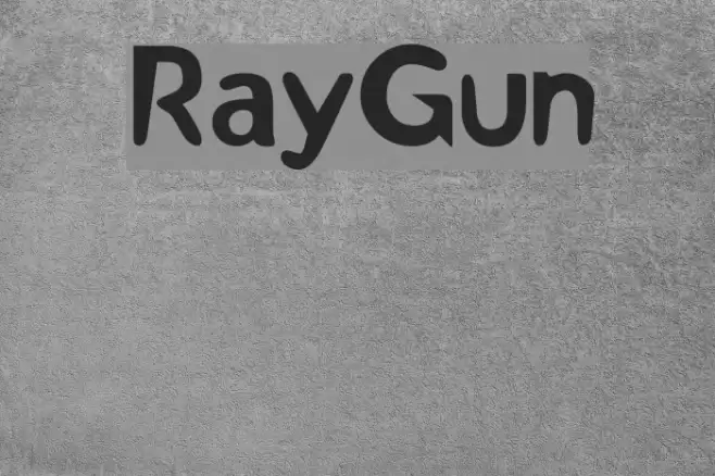 RayGun Font examples
