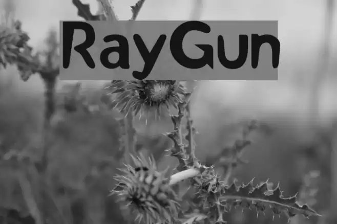 RayGun Font examples
